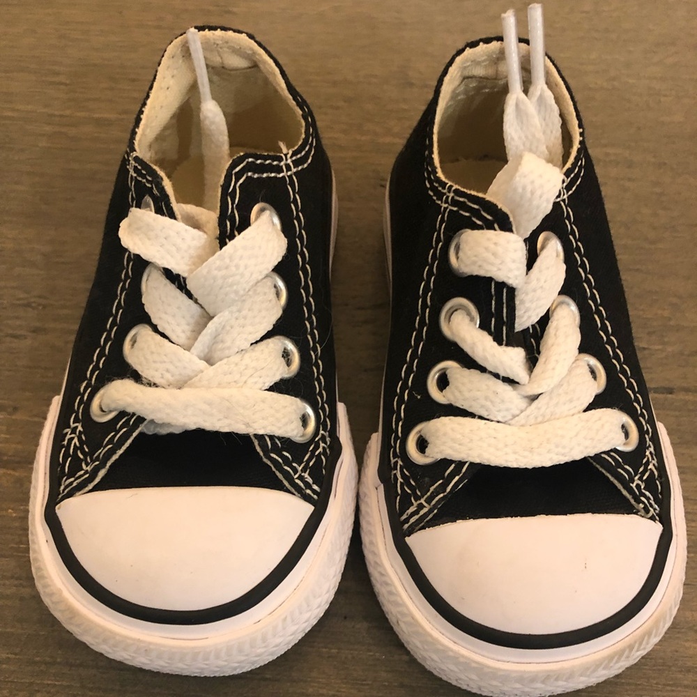 Converse Black Low Top Sneakers Size Infant 3
